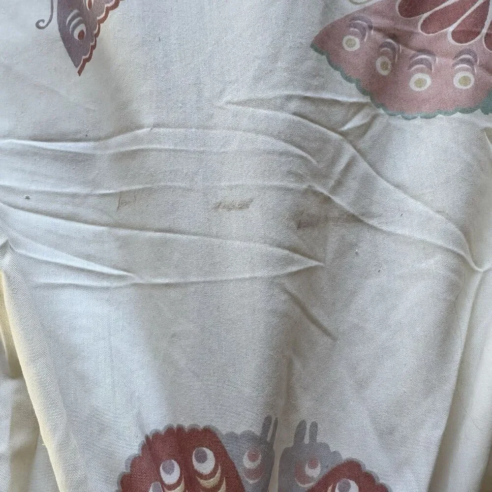 Vintage Westpoint-Pepperell Butterfly Queen Sheet Set. One Pillowcase. Boho. USA